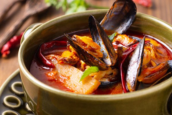 Thai Red Curry with Mussels