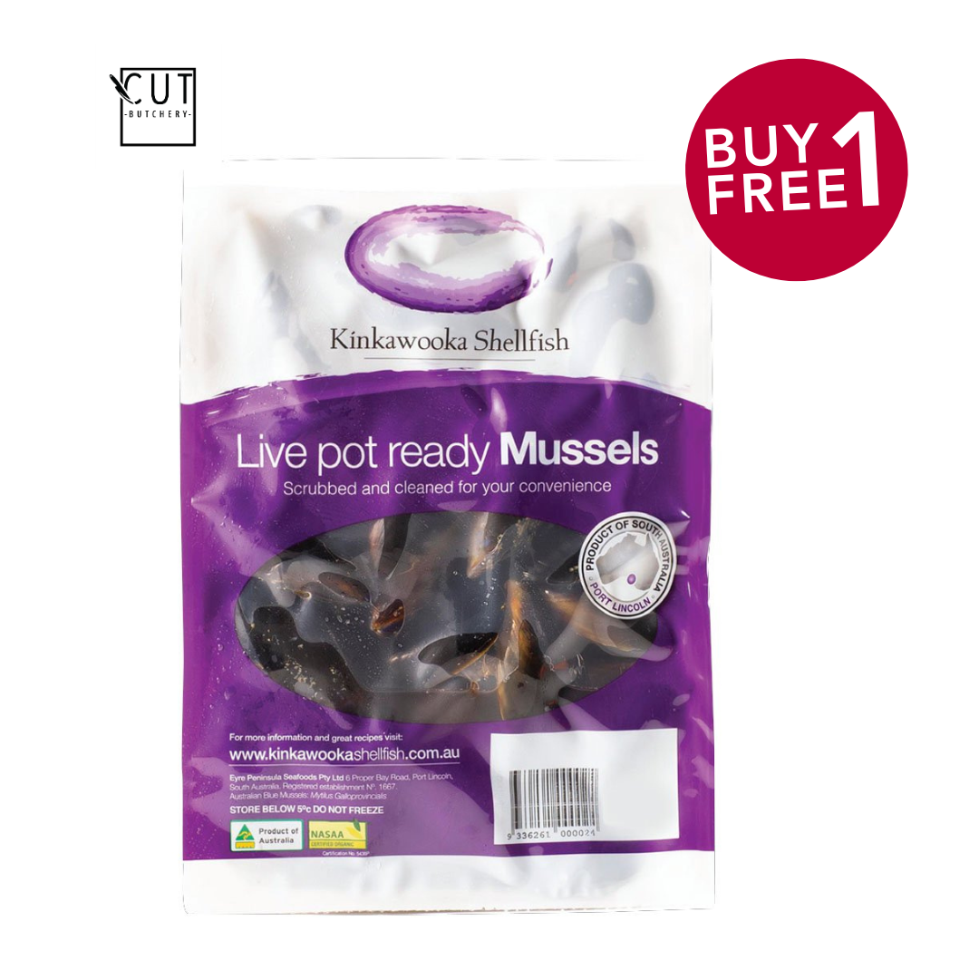 [BUY 1 FREE 1] KINKAWOOKA LIVE MUSSELS (1KG)