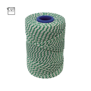 FOOD-SAFE WHITE & GREEN BUTCHERS TWINE 260M