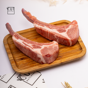 FRESH PORK LOIN BONE IN 400-500G