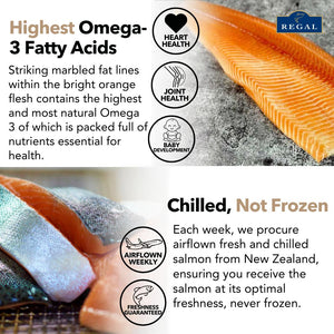 REGAL NEW ZEALAND SASHIMI GRADE KING SALMON