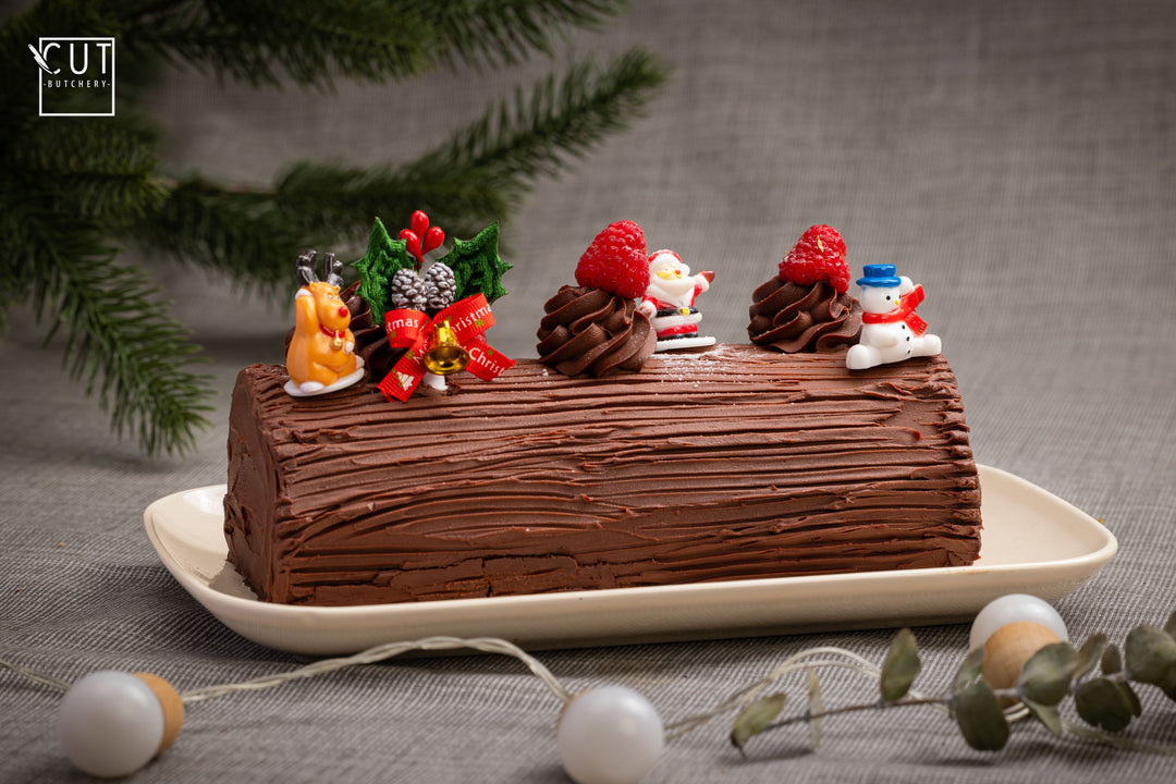 VARLHONA CHOCOLAT LOG CAKE 1KG (XMAS EDITION)