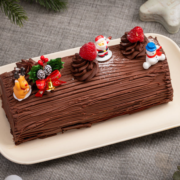 VARLHONA CHOCOLAT LOG CAKE 1KG (XMAS EDITION)